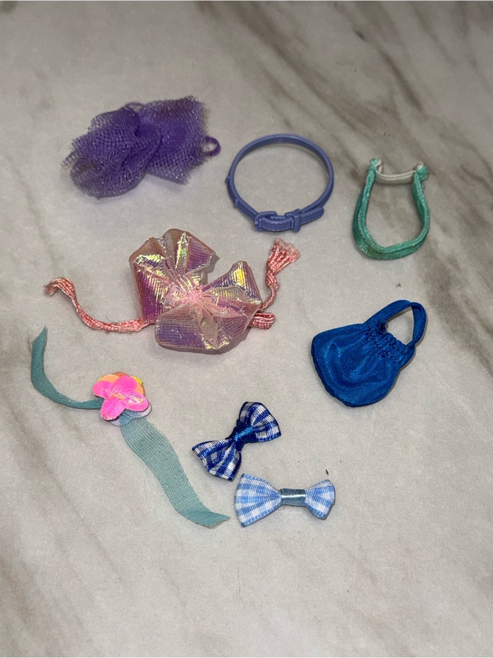 Barbie Mattel accessories hair hand bags etc
